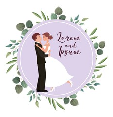 Poster - couple wedding card