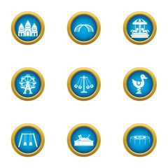 Poster - Brainchild icons set. Flat set of 9 brainchild vector icons for web isolated on white background