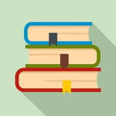 Poster - set of book icon. flat illustration of set of book vector icon for web design