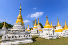 Wat Phra Chedi Sao Lang Or Twenty Pagodas Temple At Lampang, Thailand