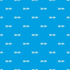 Poster - Arrow for archery pattern vector seamless blue repeat for any use