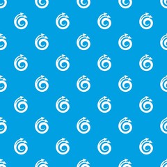 Poster - Spiral arrow, design element pattern vector seamless blue repeat for any use