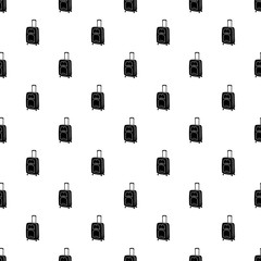 Wall Mural - Suitcase on wheels icon in simple style isolated on white background. Travel and leisure  symbol