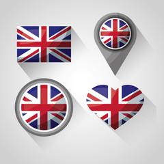 Canvas Print - united kingdom places flag