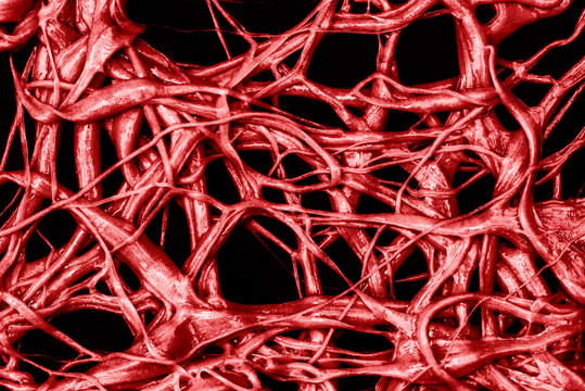 Abstract of Slime veins cobweb background
