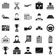 Poster - Exchequer icons set. Simple set of 25 exchequer vector icons for web isolated on white background