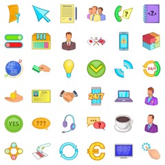 Poster - Wifi icons set. Cartoon style of 36 wifi vector icons for web isolated on white background