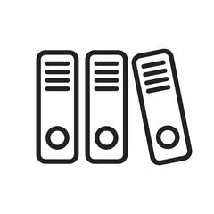 Poster - Folder stack sign icon - vector