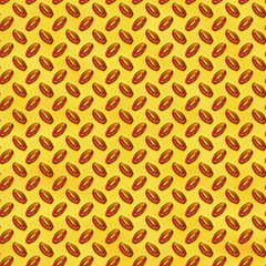 Wall Mural - Yellow Red Metal Plate Seamless Texture