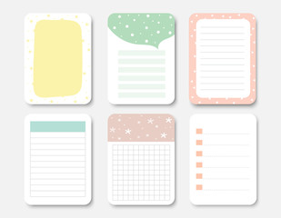 design elements for notebook, diary, stickers and other template.vector,illustration.