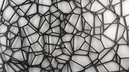 Abstract 3d grate on white background