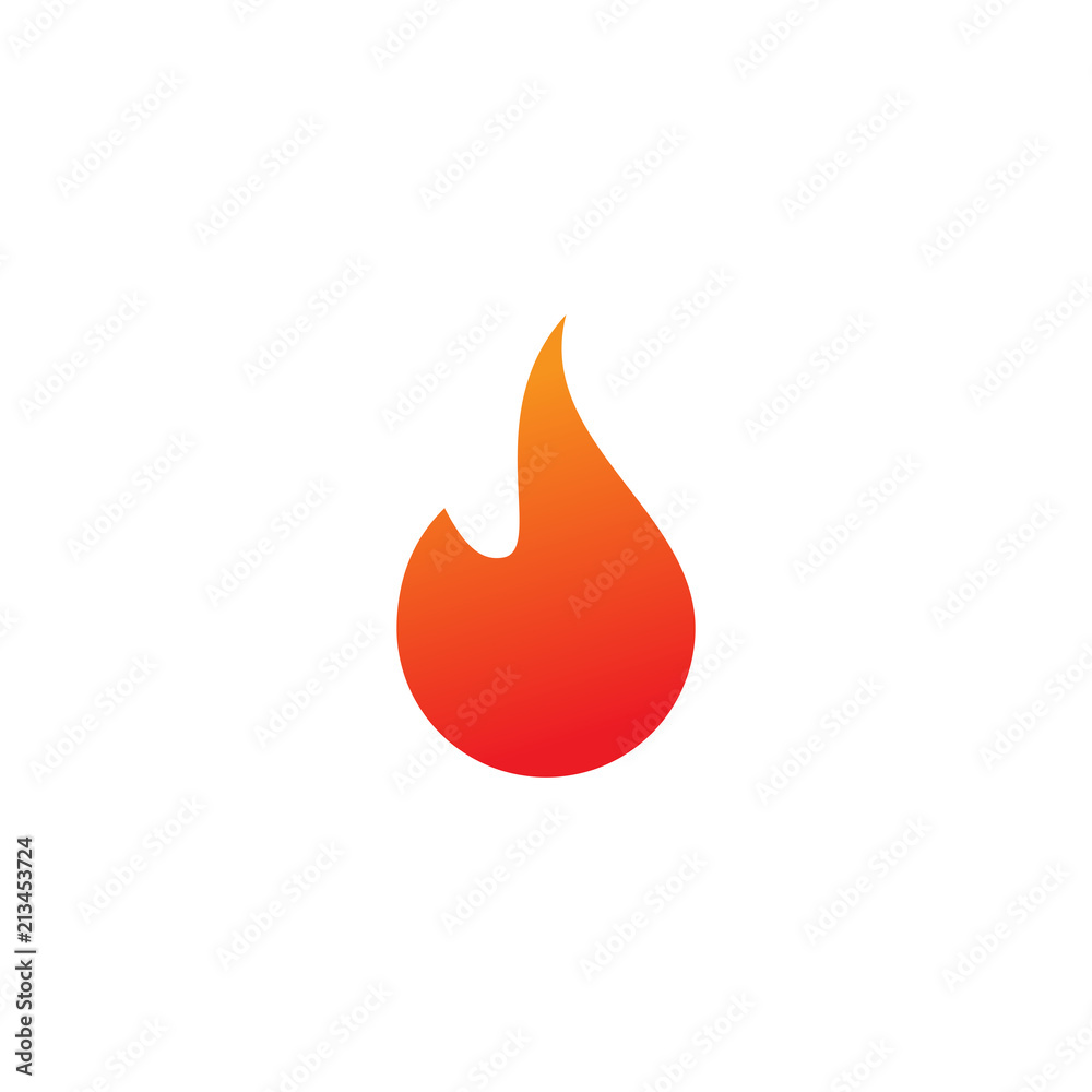 Fire logo or icon design template - obrazy, fototapety, plakaty 