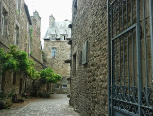 Lane in the old town, city landscape