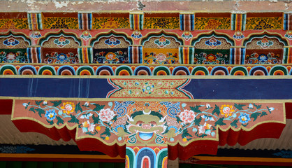 Wall Mural - Ancient Tibetan temple on mountain