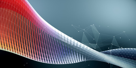 Poster - abstarct geometric colorful background