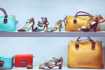 Wall Mural - Bags and shoes