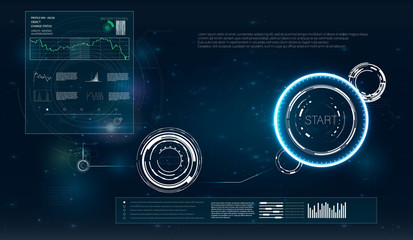 Aufkleber - Hud. Hud. Future technology display design. Hud interface. 