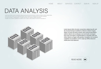 Poster - Modern data, great design for any purposes. Analysis icon, vector illustration. Business data graphs.