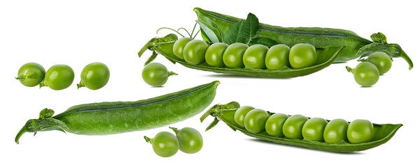 peas isolated on white background