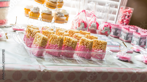 Rice Crispy Treat Close Up Rice Crispy Treat Close Up On Display At