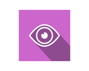 Canvas Print - purple eye vision image vector icon logo symbol