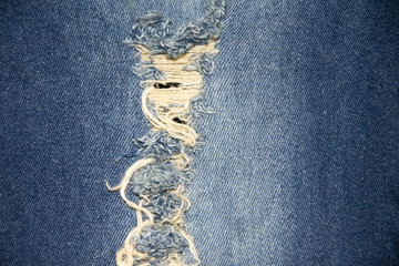 Canvas Print - old blue jeans. denim jeans texture background