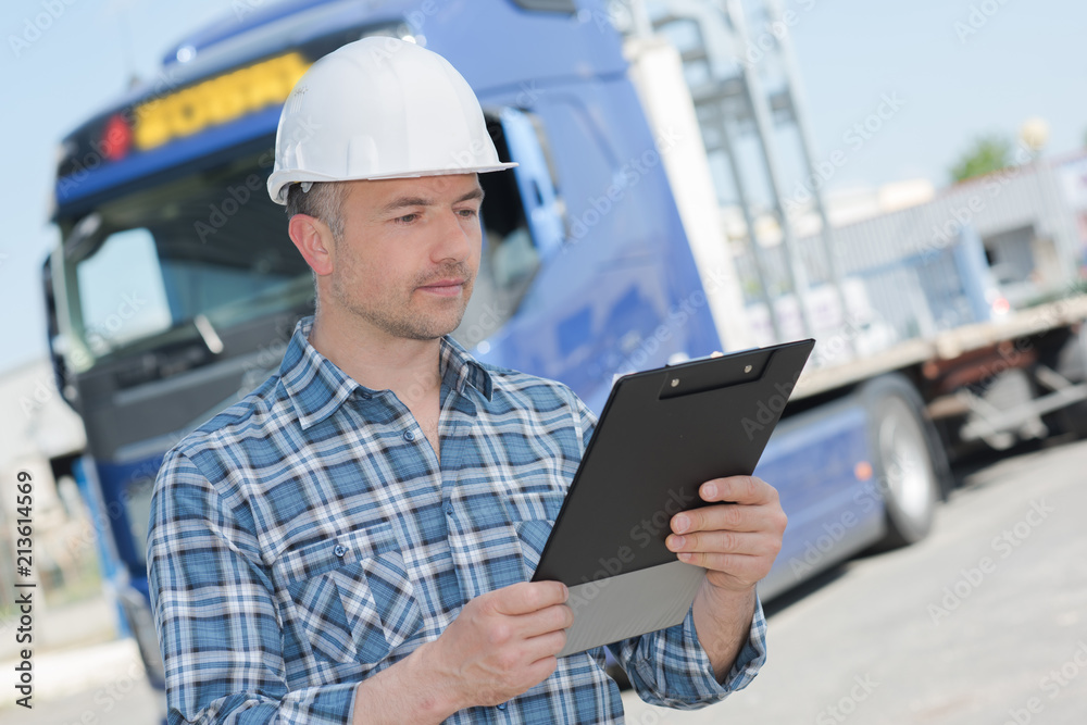 Recieving Logistics receiving a logistic order Stock Photo | Adobe Stock