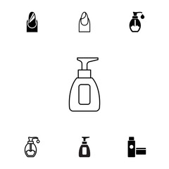 Aufkleber - Collection of 7 gel filled and outline icons