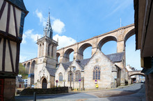 Viaduct And Houses Of Morlaix