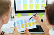 © puhhha - Web Design. Close Up Of Designers Working On Web Project
