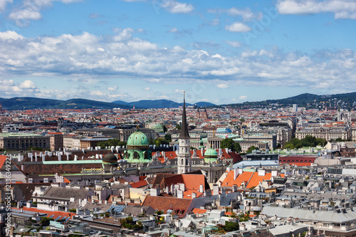 Plakat Wiedeń Cityscape w Austrii