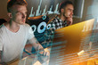 © puhhha - Information Technology. Programmers Writing Software Code