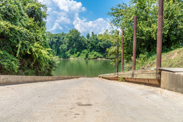 Wall Mural - Boat Ramp into River in South Carolina