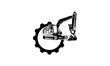 Heavy equipment repair logo