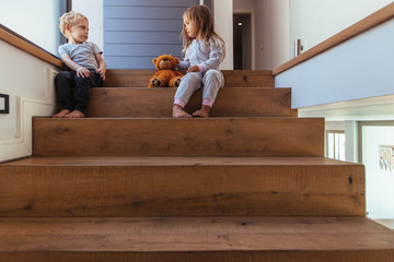 Kids arguing for teddy bear