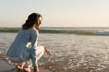 Woman at the beach