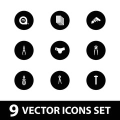 Poster - Collection of 9 fix filled icons