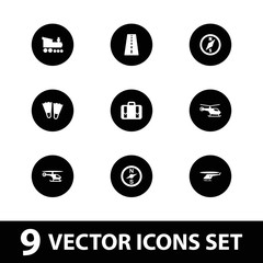 Sticker - Collection of 9 trip filled icons