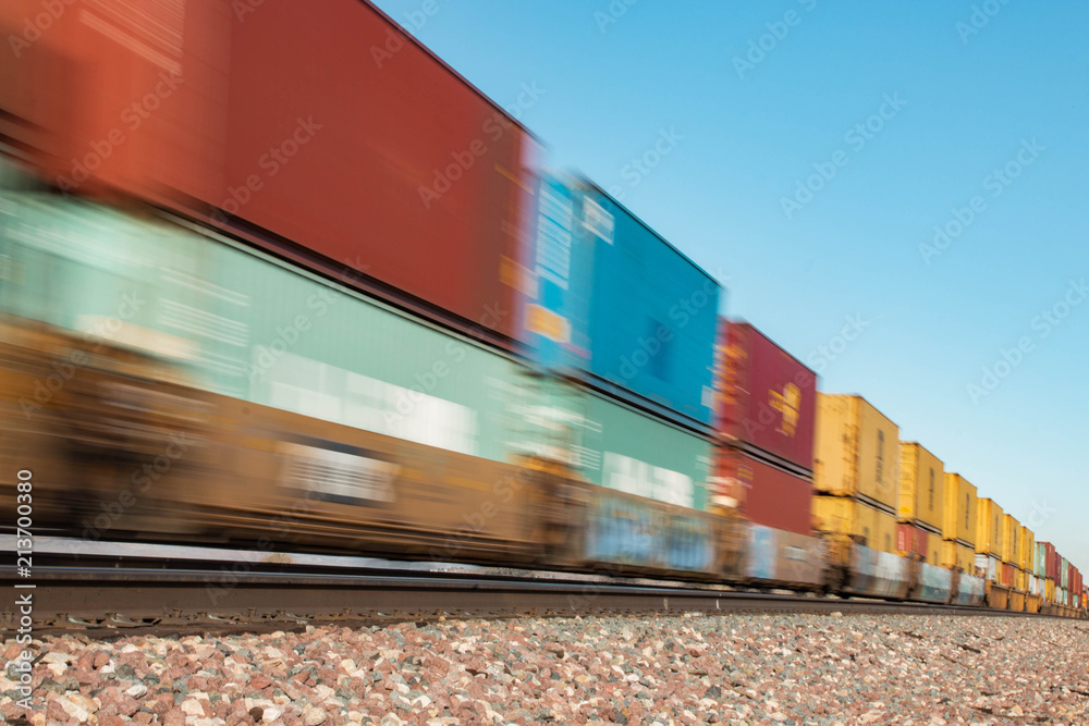 Moving Freight Train 2 - obrazy, fototapety, plakaty 