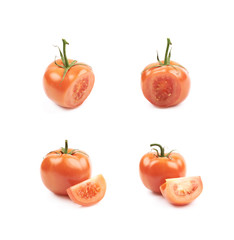 Wall Mural - Ripe red tomato isolated