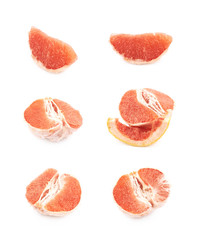 Wall Mural - Juicy red grapefruit isolated