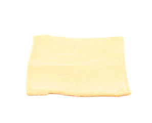 Sticker - Slice of processed cheese isolated