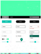 © smaria2015 - Light Green vector style guide with triangles, circles.