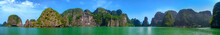 Panorama Of Rocks, Cliffs And Islands Of Halong Bay (Vietnam)