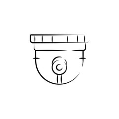 Aufkleber - Surveillance Camera outine logo style icon. Element of photo icon for mobile concept and web apps. Outline Surveillance Camera icon can be used for web and mobile