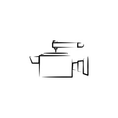 Aufkleber - camera outine logo style icon. element of photo icon for mobile concept and web apps. outline camera