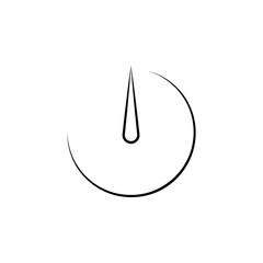 Poster - stopwatch on camera outine logo style icon. Element of photo icon for mobile concept and web apps. Outline stopwatch on camera icon can be used for web and mobile