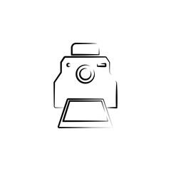 Aufkleber - camera outine logo style icon. element of photo icon for mobile concept and web apps. outline camera
