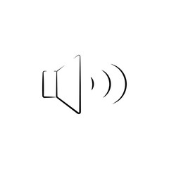 Aufkleber - sound sign outine logo style icon. Element of photo icon for mobile concept and web apps. Outline sound sign icon can be used for web and mobile