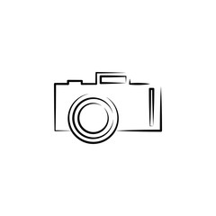 Aufkleber - camera outine logo style icon. element of photo icon for mobile concept and web apps. outline camera